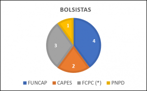 (*) Bolsas externas via projeto de extensão fomentadas pela UTE Pecém através da FCPC.