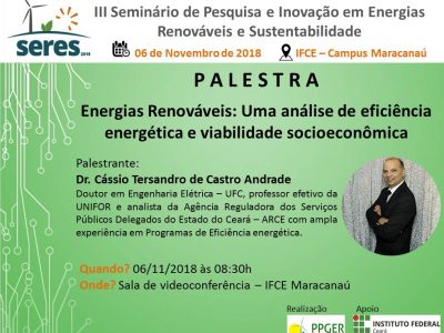 PALESTRA Energias Renováveis: Uma análise de eficiência energética e viabilidade socioeconômica