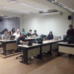 Turma do minicurso "Ferramenta LaTeX", facilitado pelo mestrando Daniel Lima